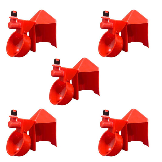 Automatic Drinker Cup with Cover Cap ( Pack of 5 )-Free Delivery