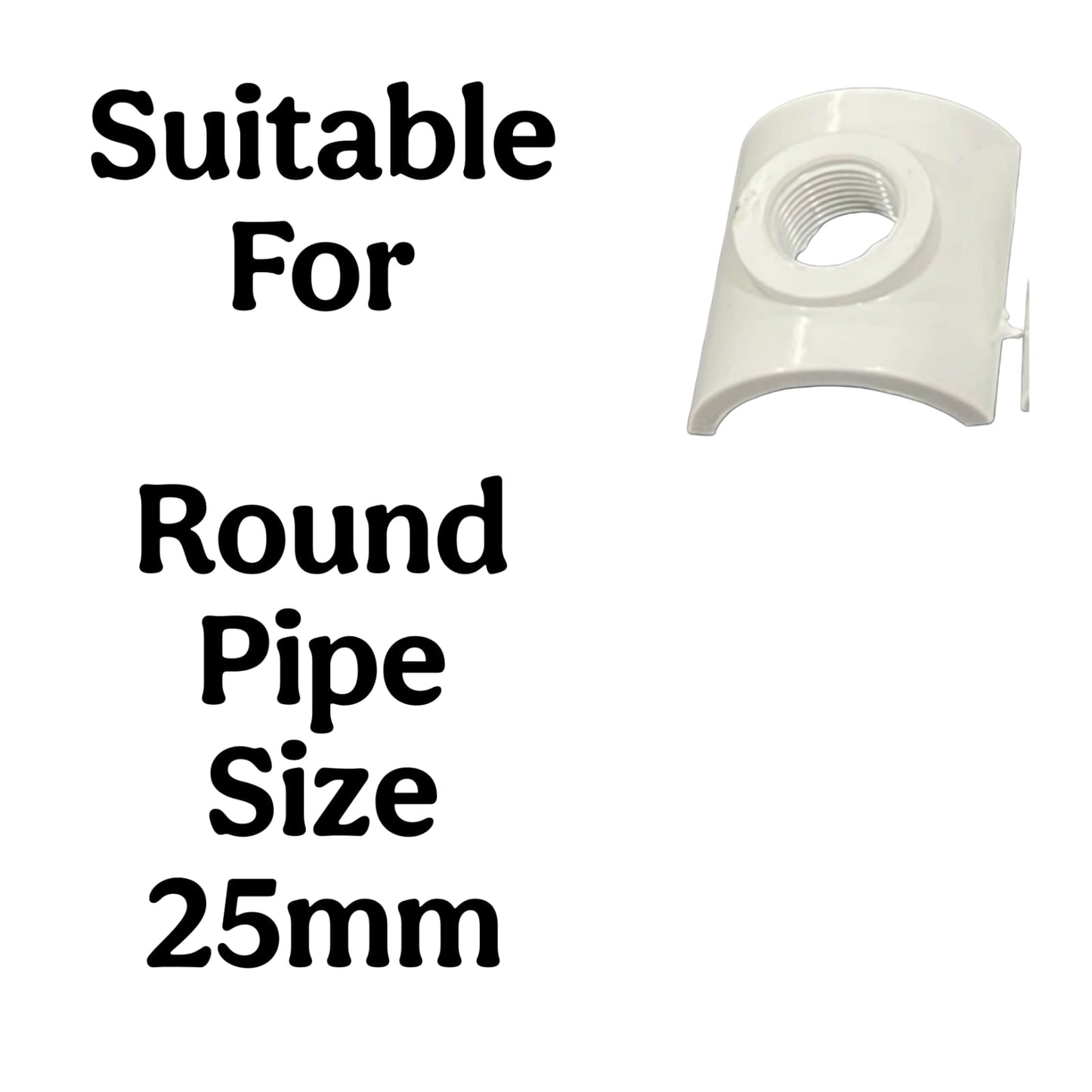 GKI Round 0.50 Inch Pipe Saddle (Pack of 25)-Free Delivery