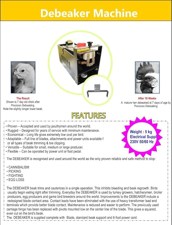 GKI Poultry Manual Electric Debeaking Machine-Free Delivery