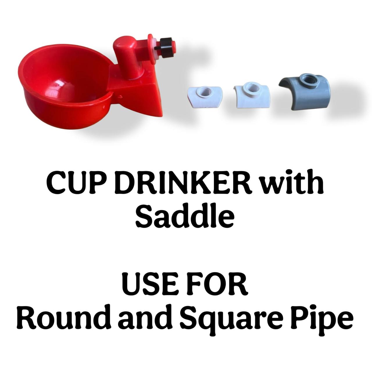 Automatic Drinker Cup with 0.50 inch saddle ( Pack of 5)-Free Delivery
