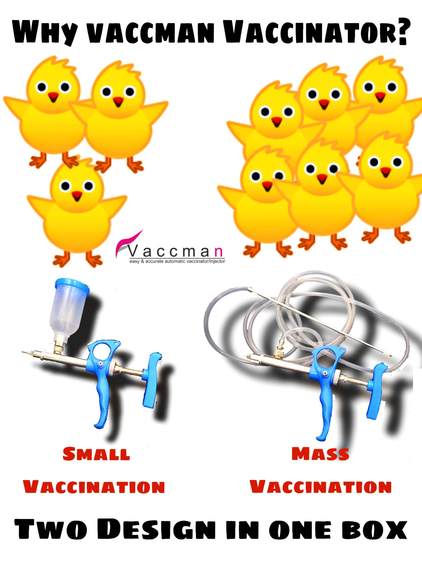 Fix Dose Vaccman 0.2Cc,0.25Cc,0.3C0.4Cc 0.5Cc,0.6Cc&0c,.75Cc Vaccinator : -Free Delivery