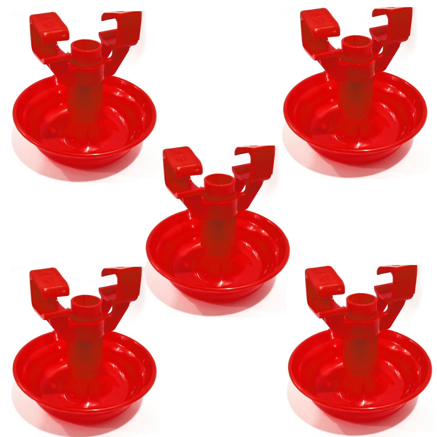 GKI POULTRY Poultry Nipple Drinker Float Cup For Square Pipe (Pack Of 5)-Free Delivery