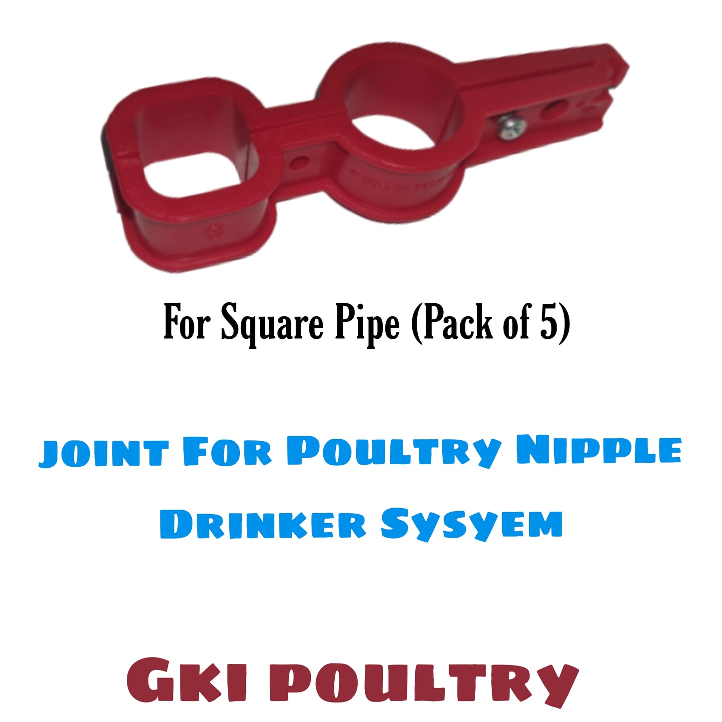 Round to Square Clamp (Pack of 5) 0.5 inch-Free Delivery