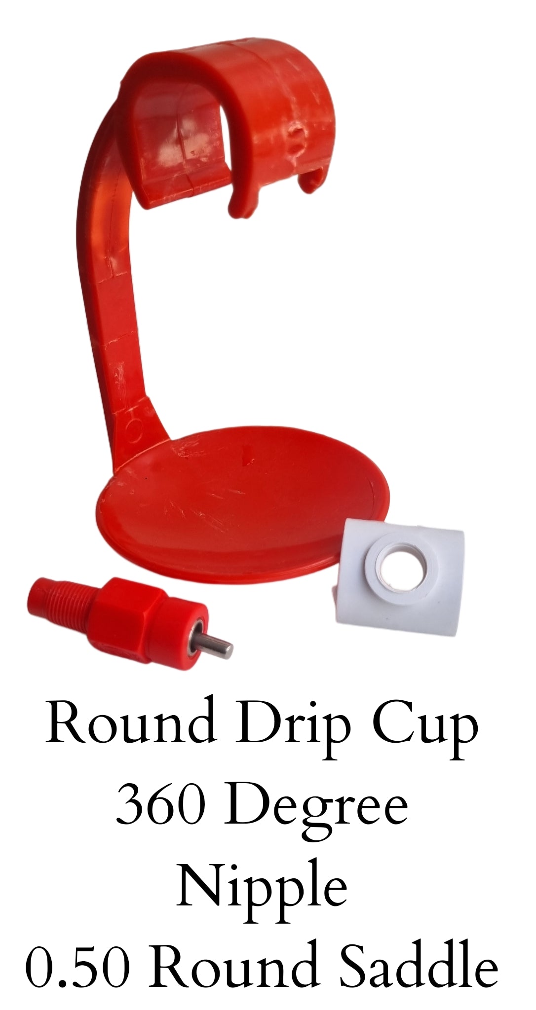 GKI 360 Nipple + Round Drip cup + 0.5 Saddle (Pack of 5)-Free Delivery