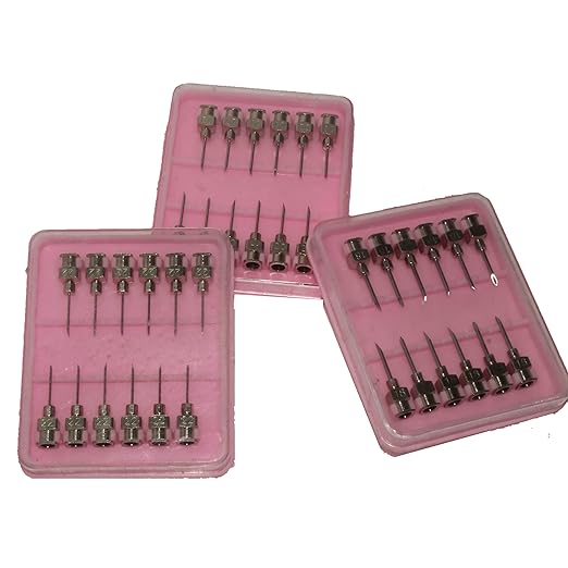 18-20 - 22 Gauge Standard Needle for All Types of Poultry Vaccinator (Pack of 3- Each 12 No. Total 36)