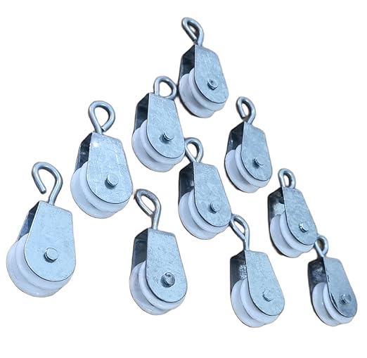 GKI Poultry Pulley for Poultry Nipple Drinker System (Pack of 10) Climbing Pulley (White)-Free Delivery