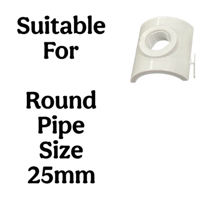 GKI Round 0.50 Inch Pipe Saddle (Pack of 25)-Free Delivery