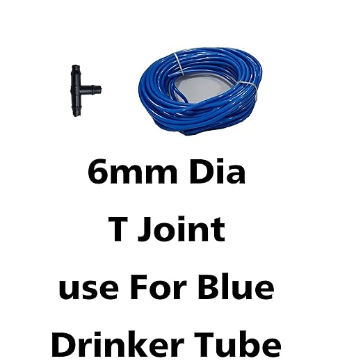 GKI POULTRY Drinker T-Joint For Poultry Farming Dia. 6Mm(Pack Of 50)