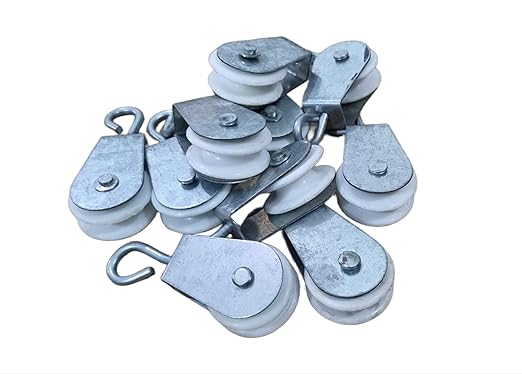 GKI Poultry Pulley for Poultry Nipple Drinker System (Pack of 10) Climbing Pulley (White)-Free Delivery