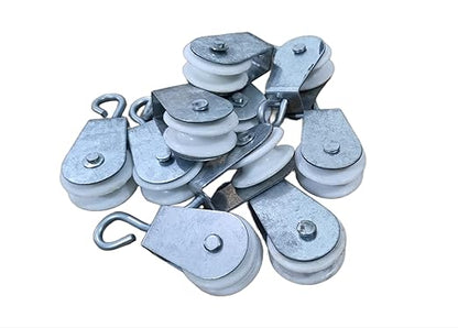 GKI Poultry Pulley for Poultry Nipple Drinker System (Pack of 10) Climbing Pulley (White)-Free Delivery
