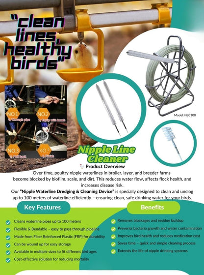 Nipple Line Cleaner 100 Meter - Free Delivery