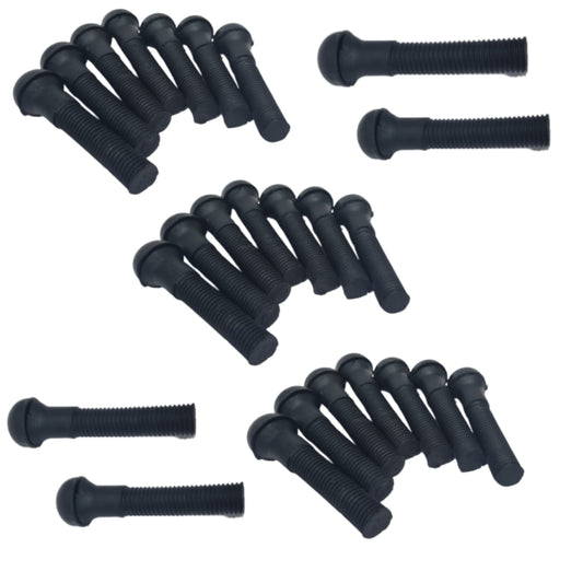 Black GKI Poultry Heavy Duty Premium Rubber Finger Pluckers for Chicken Feather Cleaning Machine (Pack of 25)