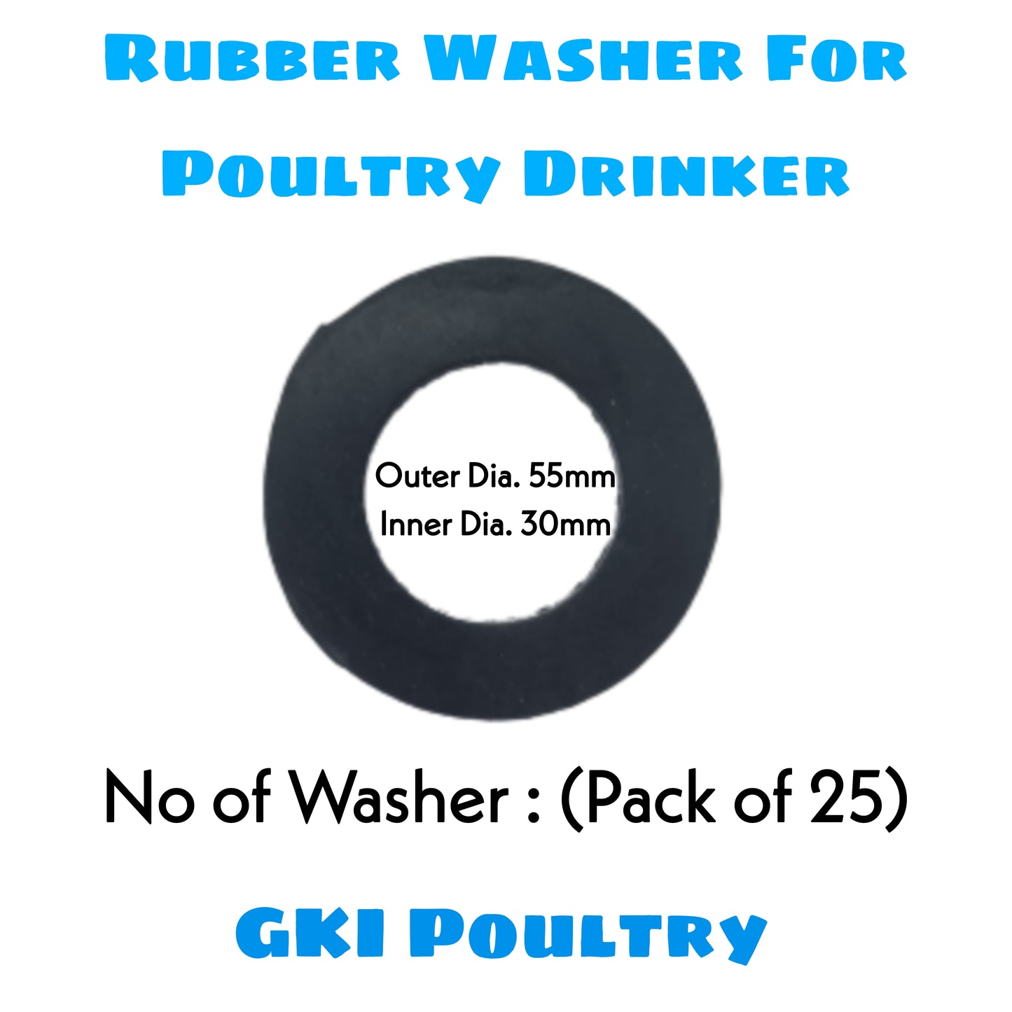 Drinker Rubber Washer (Pack of 25)