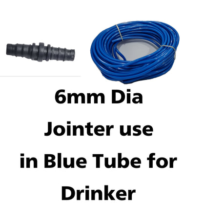 GKI POULTRY Drinker Jointer For Poultry Farming Dia. 6Mm(Pack Of 50)