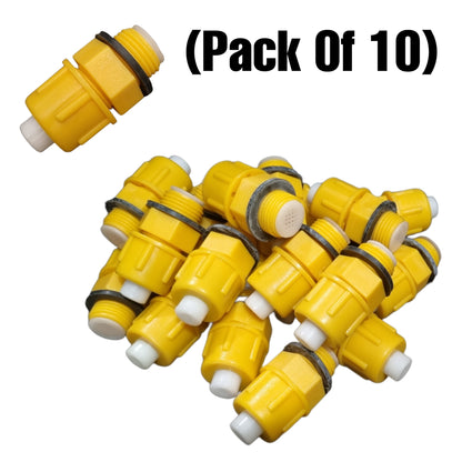 1-Way Threaded Fogger Yellow (Pack Of 10)-Free Delivery