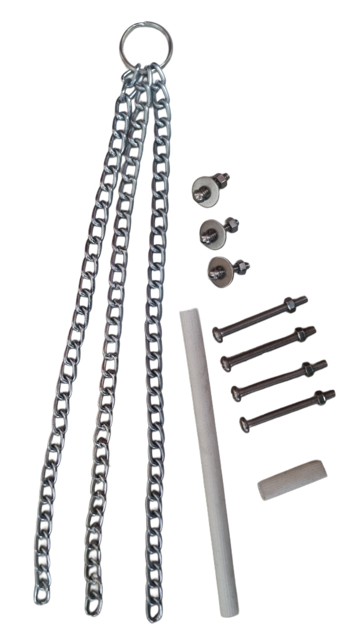 poultry brooder suspension chain and mounting components