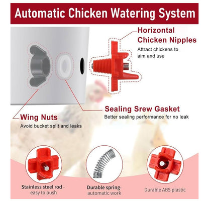 Horizontal Poultry Nipple (Pack of 10) - Free Delivery