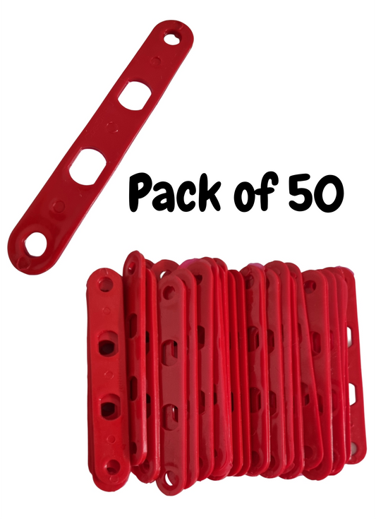 GKI POULTRY Poultry Drinker Bracket (Patti) use in Poultry farming (Pack of 50) 15MM Shelf Bracket (Plastic)-Free Delivery